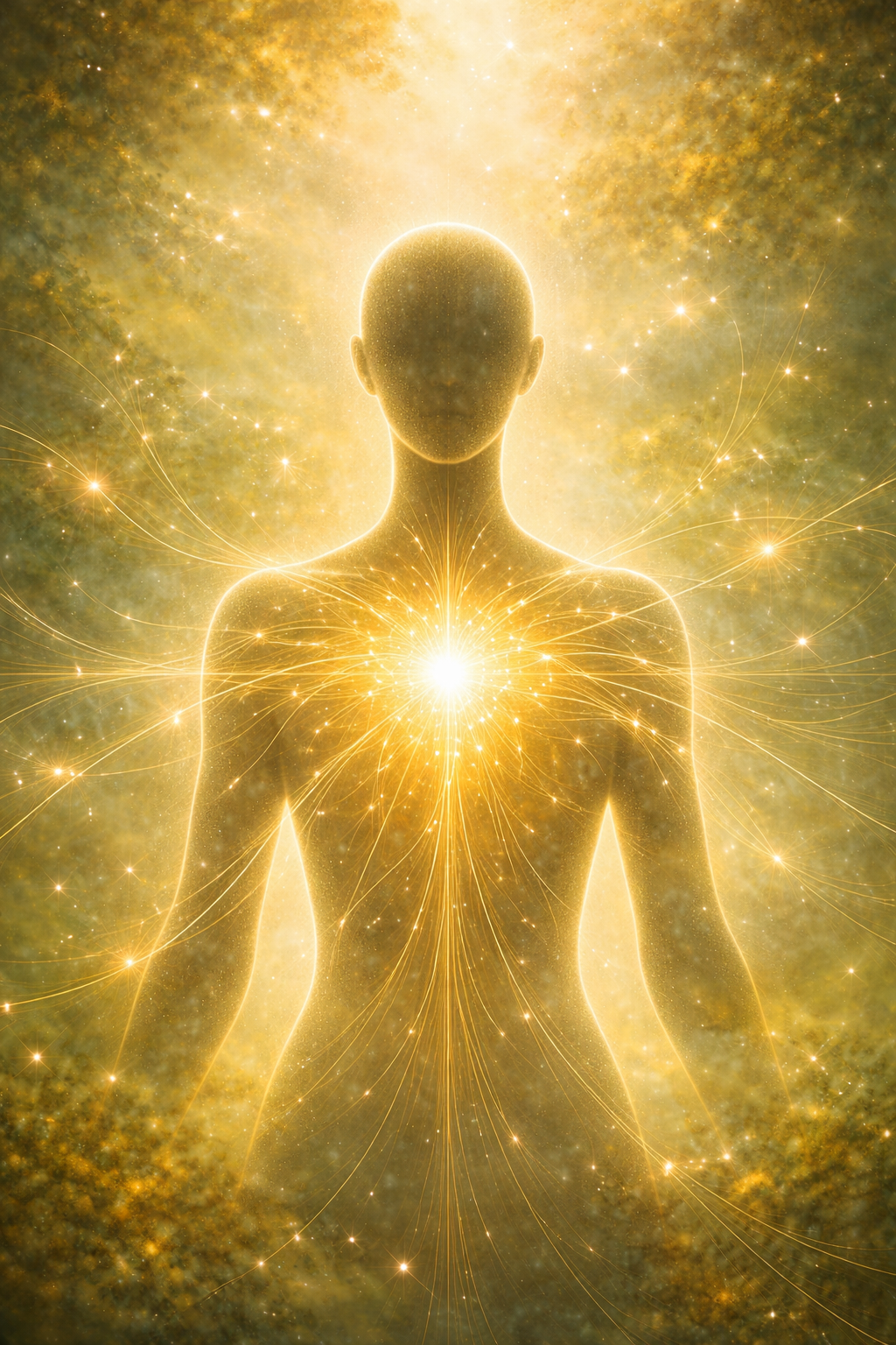 Glowing figure reconnecting with inner purpose in the Remember Your Spark section of Build from Alignment